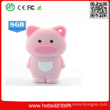 Hot Selling New Gadgets Cartoon Pig USB Flash Drive 8GB